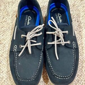 Clarks Collection Navy Boat Shoes – Men’s US 9